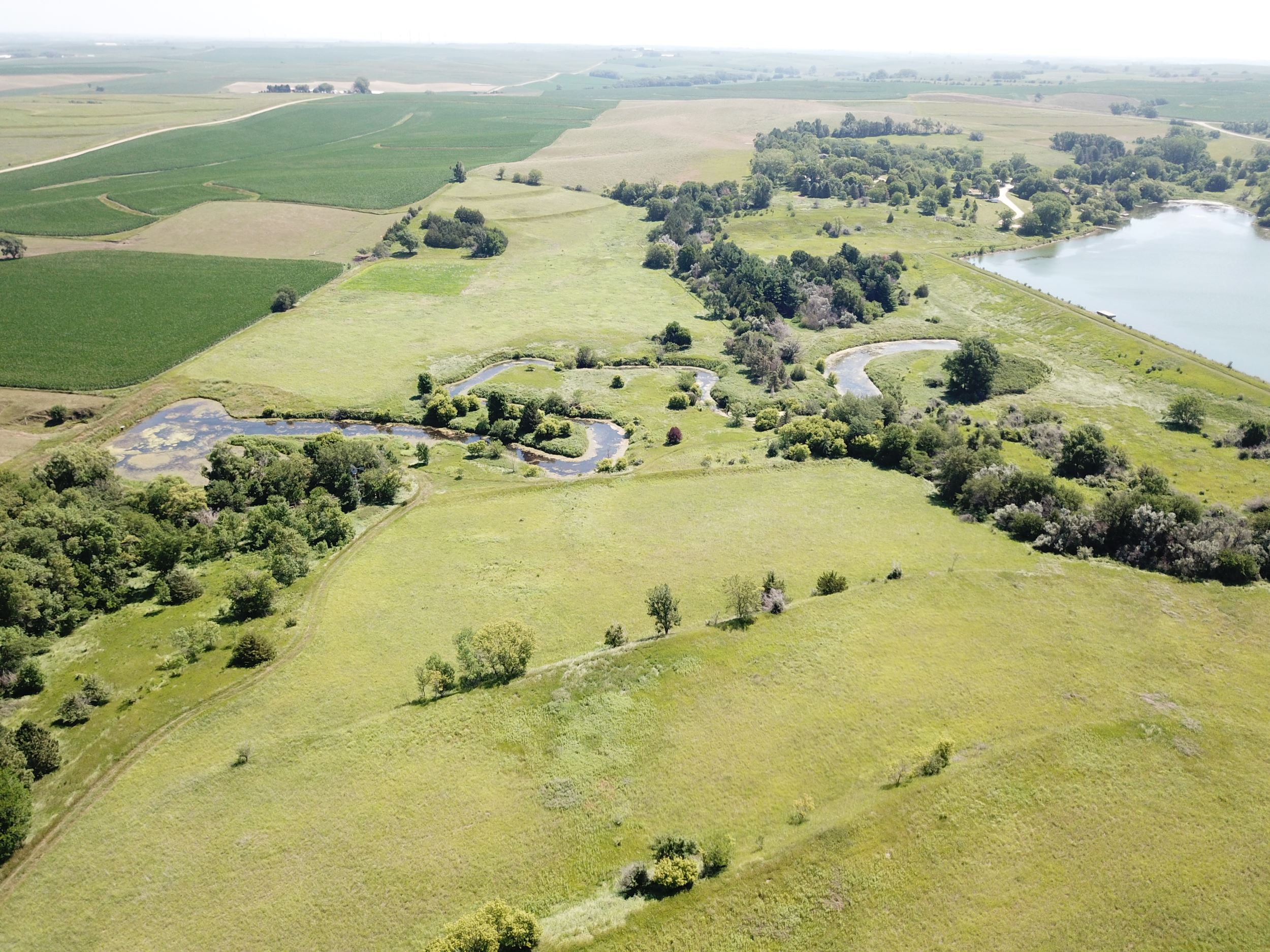 View of the Smith property and the adjacent public county park.