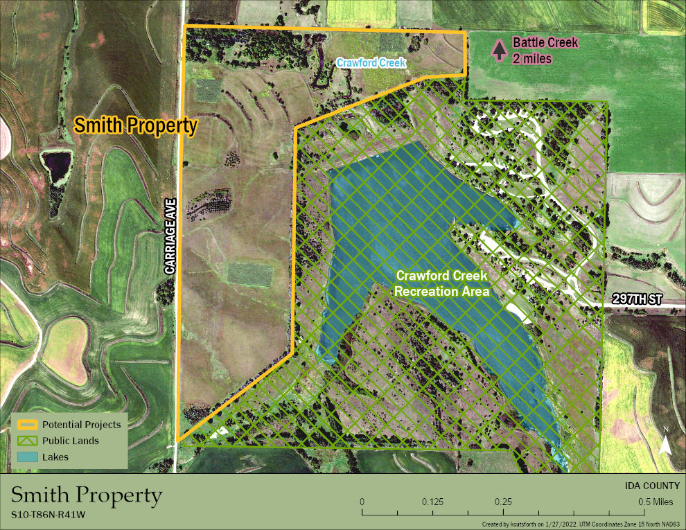 Map of Smith property