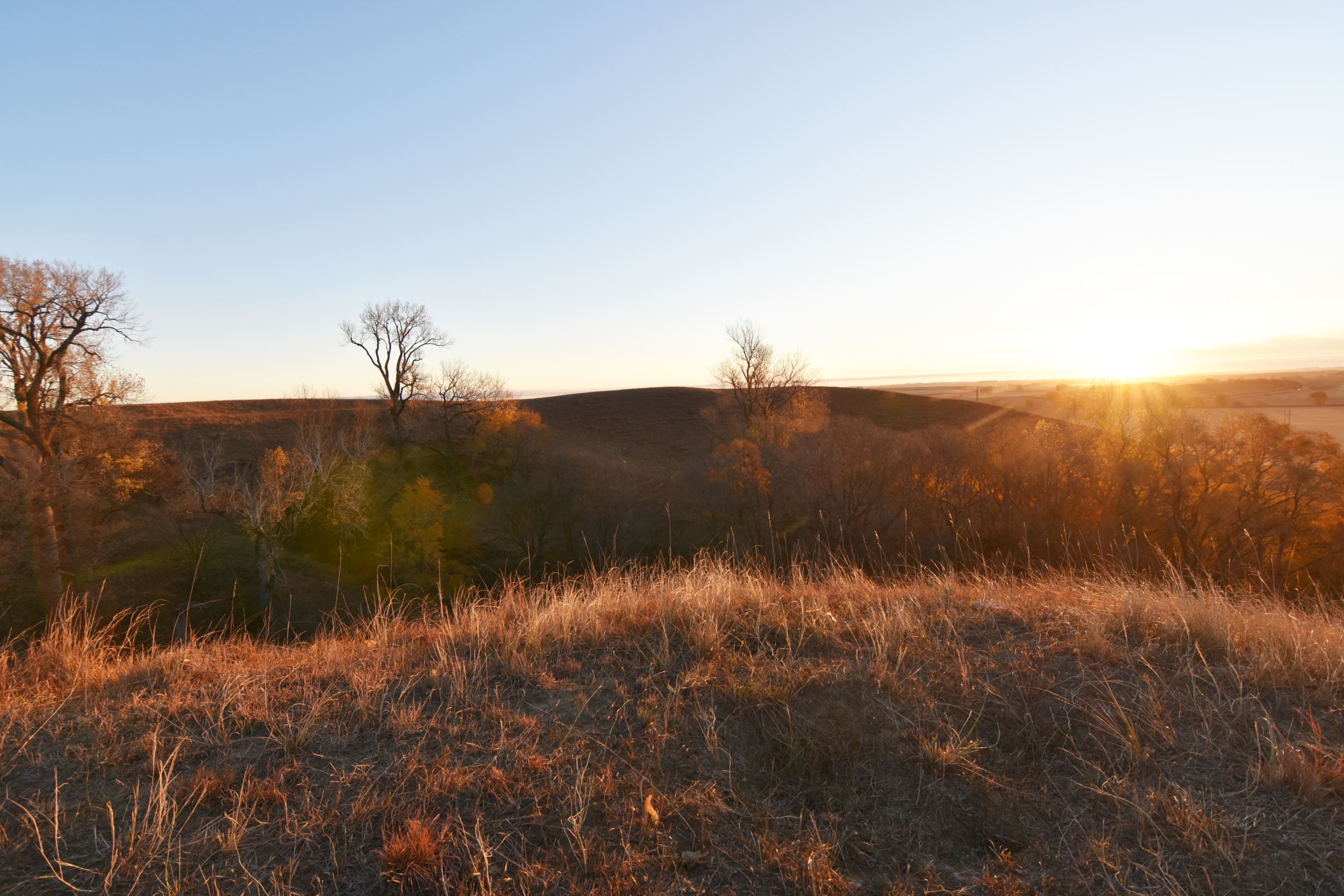 Sunrise view of the Wendel donation