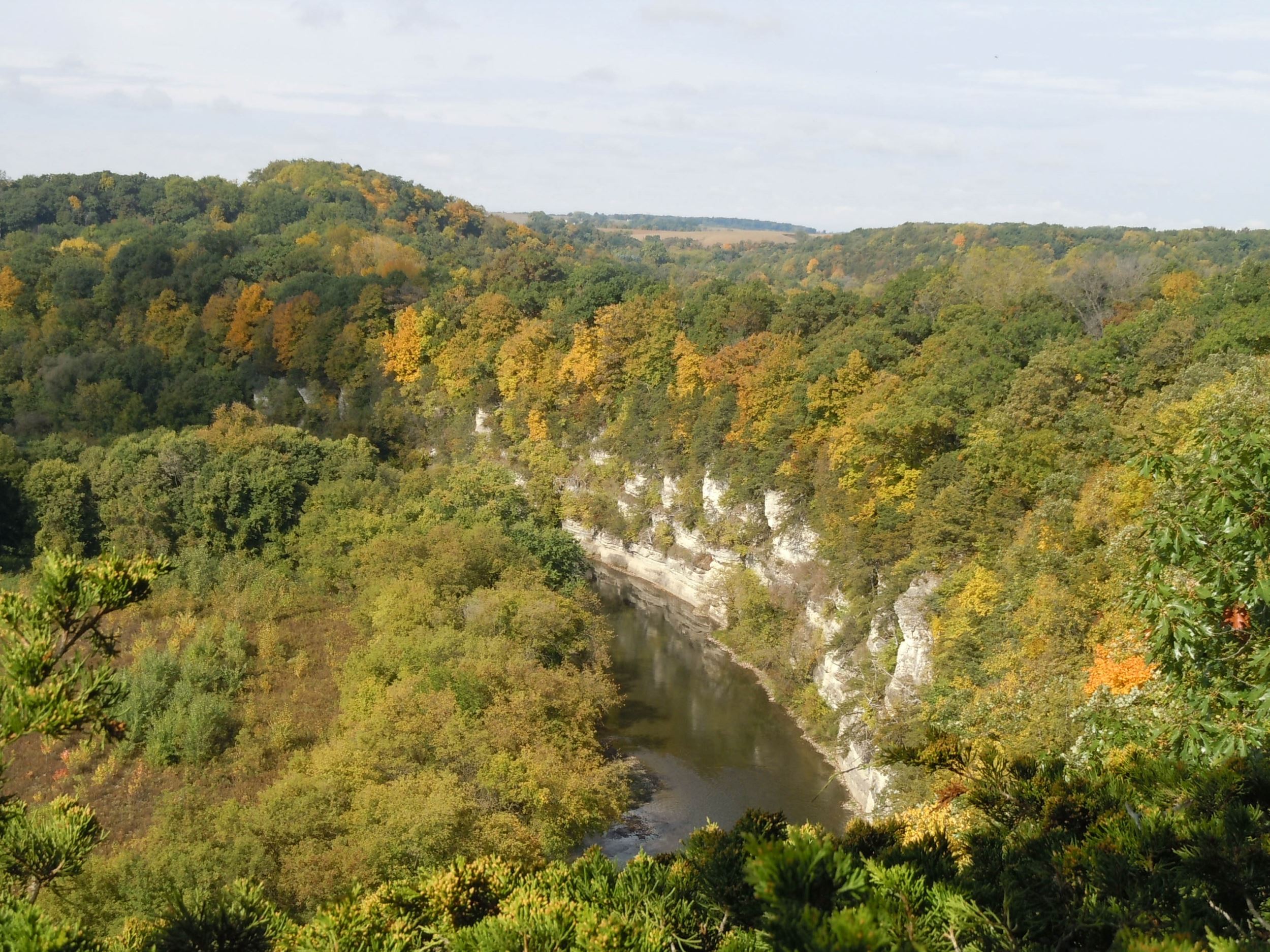 Chimney Rock in fall